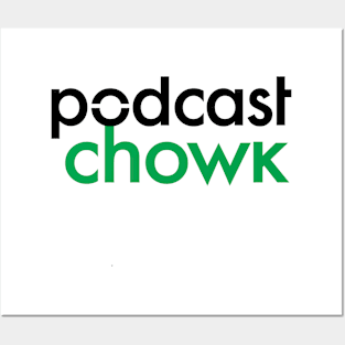 Podcast Chowk Text Logo Small Posters and Art